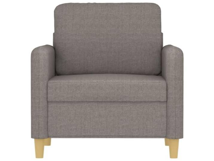 KTHLBRH Sessel Taupe 60 cm aus Stoff Metallgestell, Schaumgummi, Tragkraft 110 kg, für Wohnzimmer und Lesen