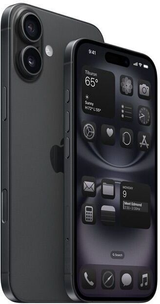 Apple iPhone 16   128 GB   Dual-SIM (eSIM, Nano-SIM)   black - Refurbished