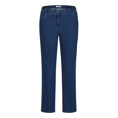Straight-Jeans KJBRAND "Jeans Betty straight leg", Damen, Gr. 24, K-Gr, blau (denim stoned), Denim/Jeans, Obermaterial: 71% Baumwolle, 25% Polyester, 4% Elasthan, straight fit lang, Jeans Straight-Jeans, Sehr bequem durch Baumwoll- Super- Stretch,...