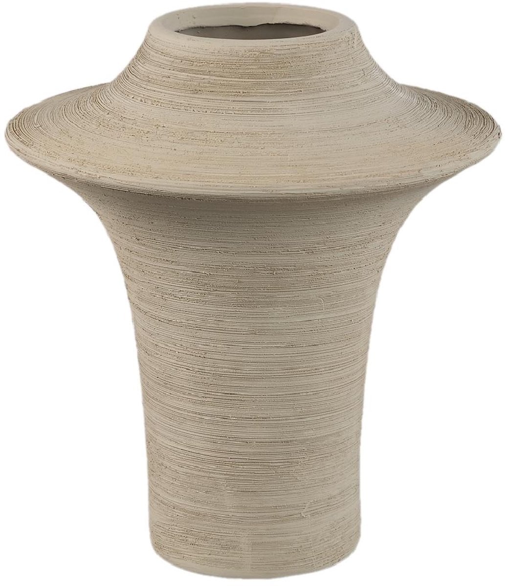 PTMD Vaas Rinder Beige B: 21 cm, D: 21 cm, H: 24 cm