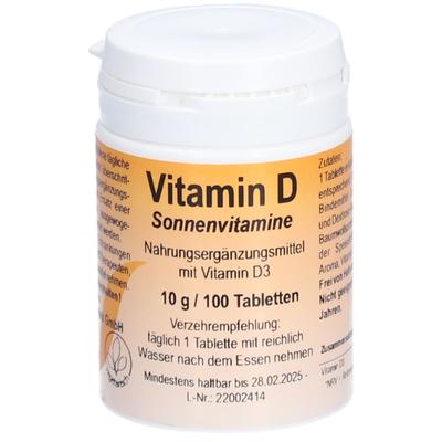Vitamin D 1000 Sonnenvitamine Tabletten 100 St