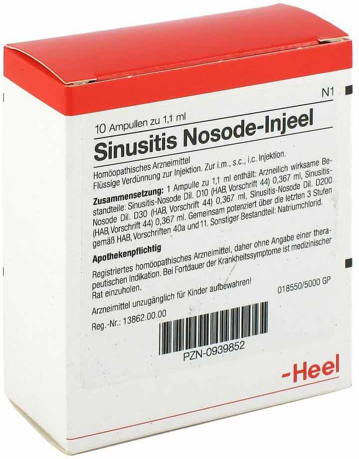 Sinusitis Nosode Injeel-Ampullen Sinusitis Nosode Injeel Ampullen