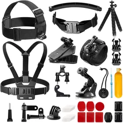 Akaso Action Camera accessories - 14 pieces, Action Cam Zubehör
