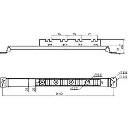 Schneider Electric NSYBVS600 Schneider NSYBVS600 SF-Führung vertikal Sammelschienenhalter Stahl, Kunststoff 3200 A 1 St.