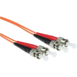 ACT 5 meter LSZH Multimode 62.5/125 OM1 fiber patch cable duplex with ST connectors (5 m), Netzwerkkabel