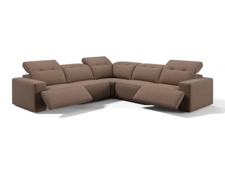 Stoff Wohnlandschaft SORANO Ecksofa Sitzecke Polsterecke Megasofa