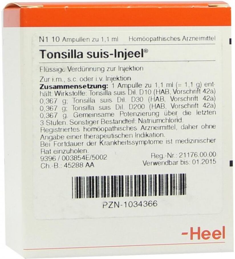 Tonsilla Suis Injeel Ampullen