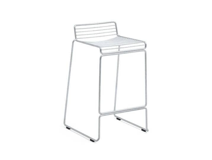 HAY Hee Low Barstuhl 65 cm Galvanized