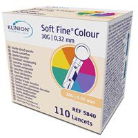 Klinion Soft fine colour Lanzetten 30 G 110 St
