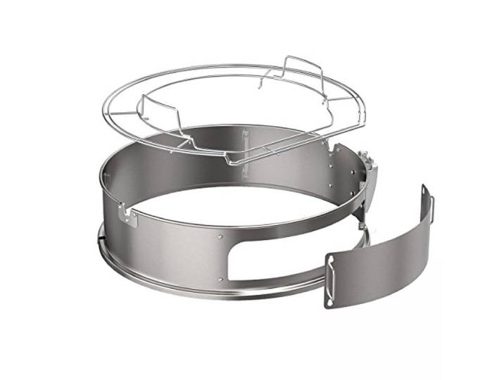 RÖSLE Gourmetring/pizzaring, hoogwaardige roestvrijstalen ring voor draaispies en bereiding van pizza's, geschikt voor Rösle kogelbarbecue nr. 1 F60/F60 AIR/F60 Sport/G60