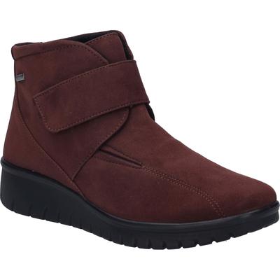 Stiefelette JOSEF SEIBEL "Calais 53, bordo", Damen, Gr. 39, rot (bordo), Obermaterial: 100% Textilmaterial TEXMAT., Schuhe Stiefelette
