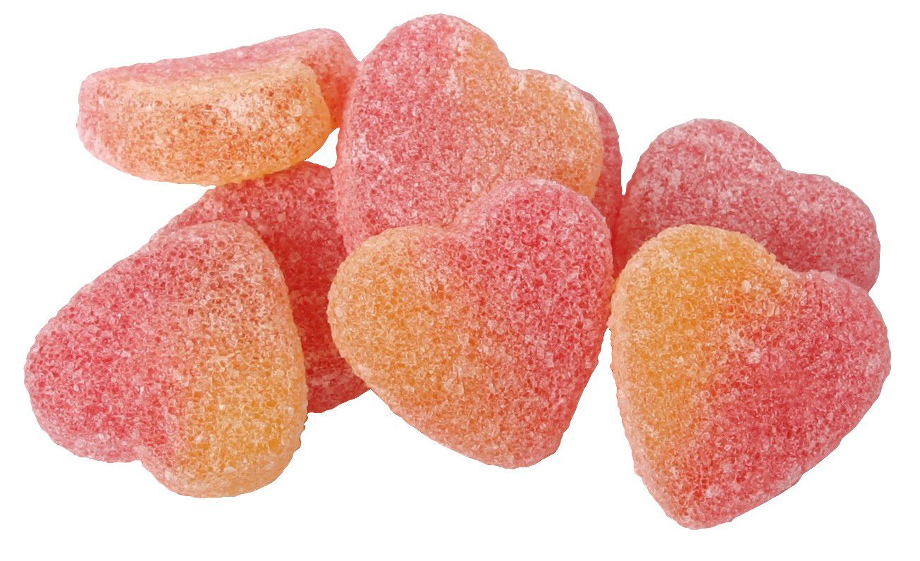 Seefelder saure Pfirsichherzen KDA 100 g Bonbons