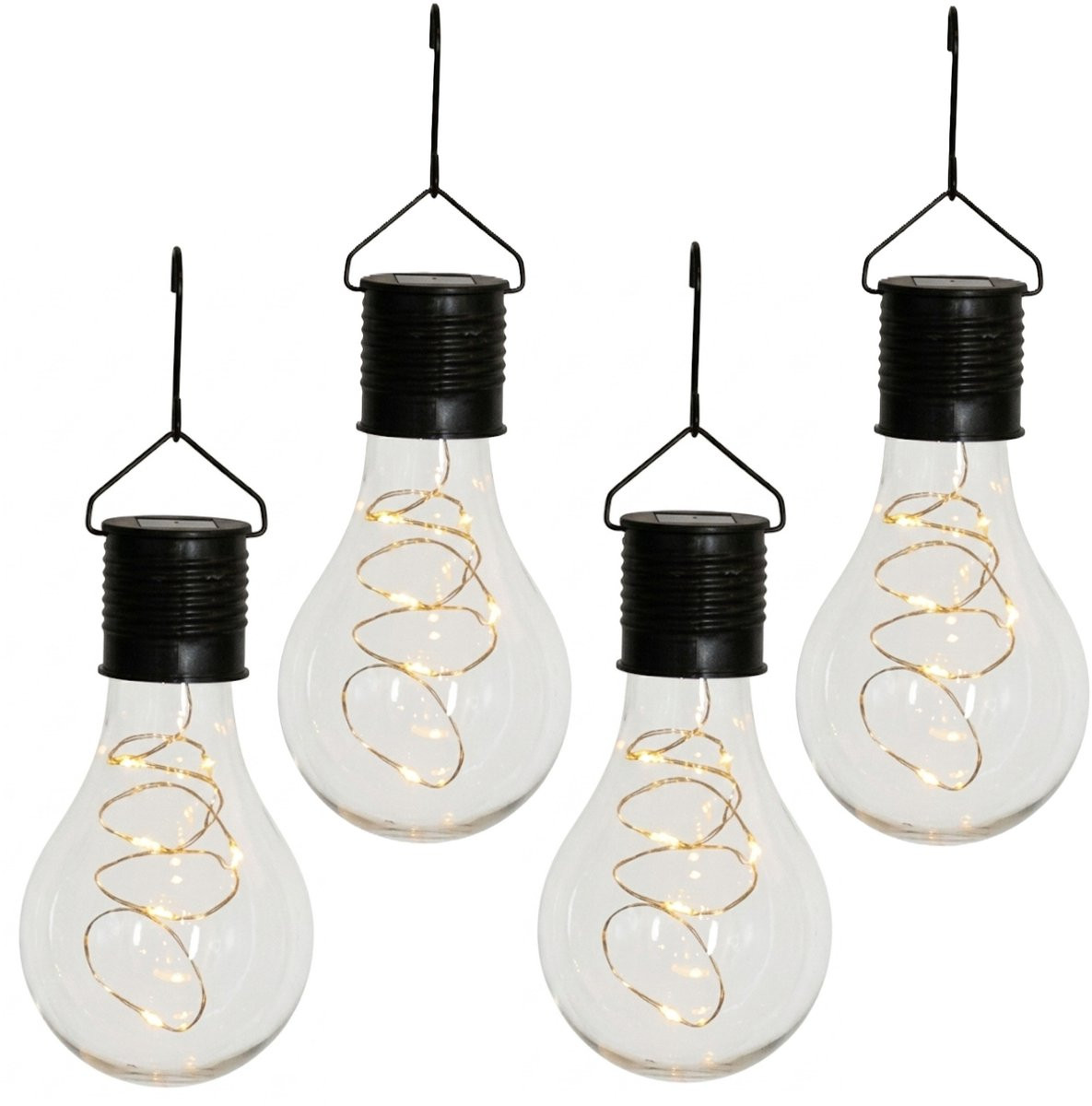 Anna's Collection Solar sfeer hanglamp - Zwart - Glas - 15 cm