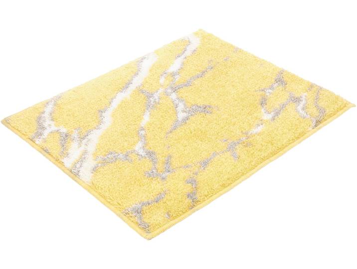 Badematte VOSSEN »Marble« , gelb (citro), H:16mm, Polyacryl, Badematten, Badematte