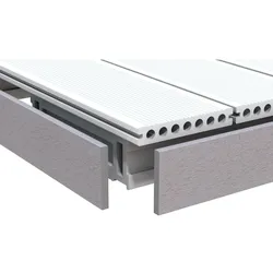 TraumGarten DreamDeck WPC Abschlussleiste grau