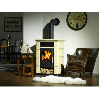 WAMSLERHAUSU Kaminofen Montafon Keramik beige 7 KW 08050145