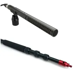 RØDE Mikrofon NTG-2 mit keepdrum Boompole, Mikrofon