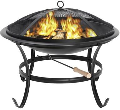 Drop Dash Deals Portable Steel Fire Pit Outdoor Wood Burning Stove With Mesh Spark Guard Portable Steel Fire Pit Outdoor Wood Burning Stove With Mesh Spark Guard