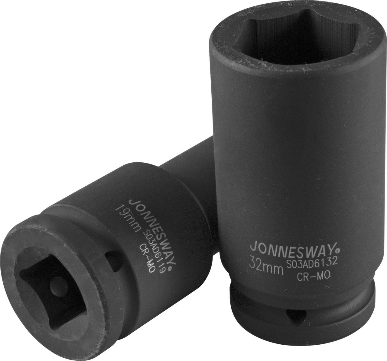Jonnesway slagmoersleutelbit 6-kant 3/4" 32mm Cr-Mo staal