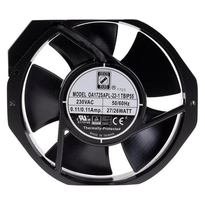 RS PRO AC FAN 172X150X38MM 230VAC WITH IP55 (172 mm) (OA172SAPL-22-1TBIP55)