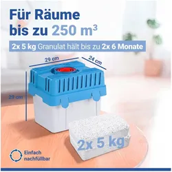 Wenko Raumentfeuchter, 2x 5,0 kg, Luftentfeuchter, Weiss