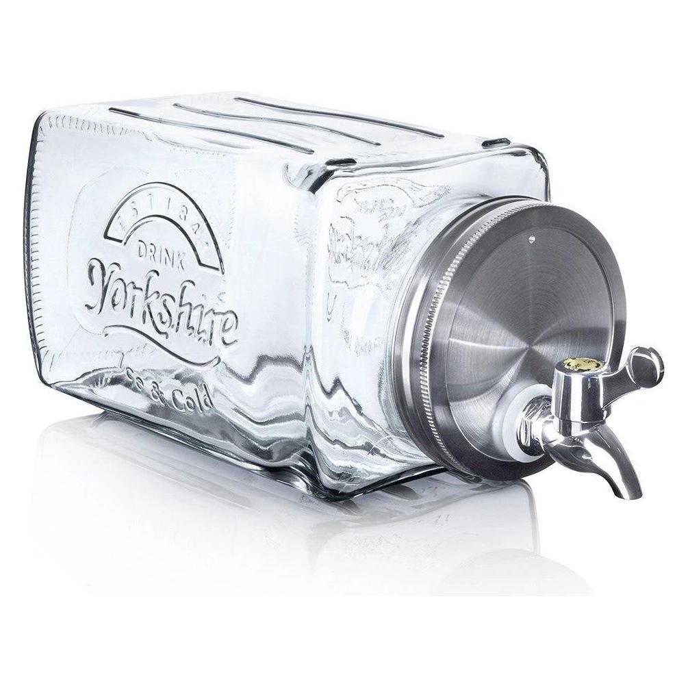 Lumarko Glasbehälter mit Ausguss für Getränke, für den Kühlschrank, 3,5 l (61269416)