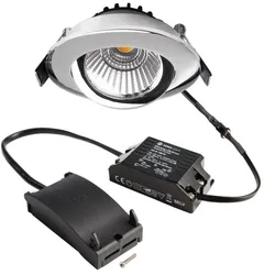 Deko-Light LED Einbaustrahler Dione 8W 800lm 4000K Chrom dimmbar
