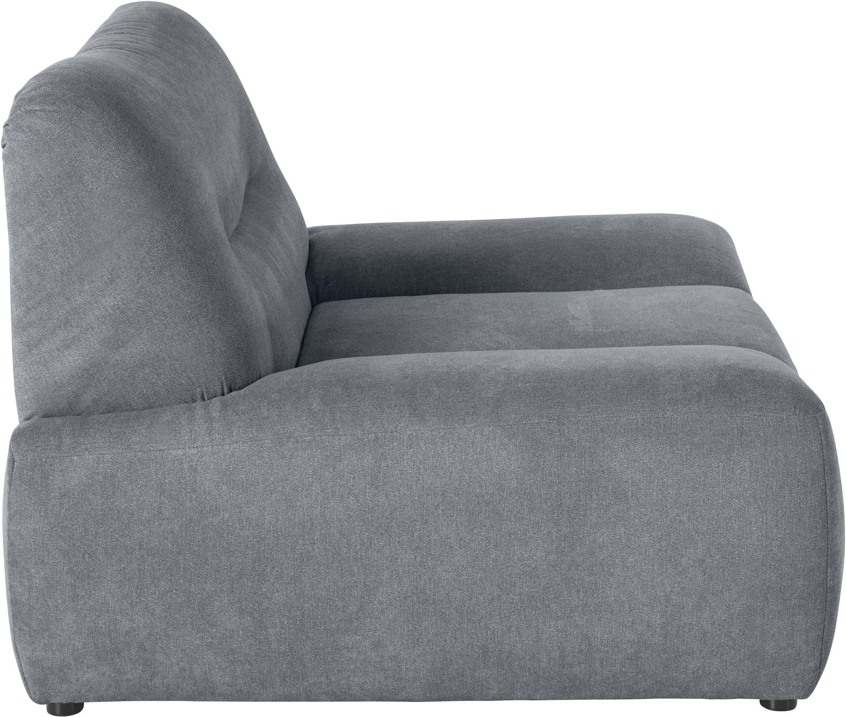 Sessel DOMO COLLECTION "Cesena modern, elegante flache Armlehnen, komfortabel", grau (steel), B:122cm H:81cm T:109cm, Sessel, Polstersessel
