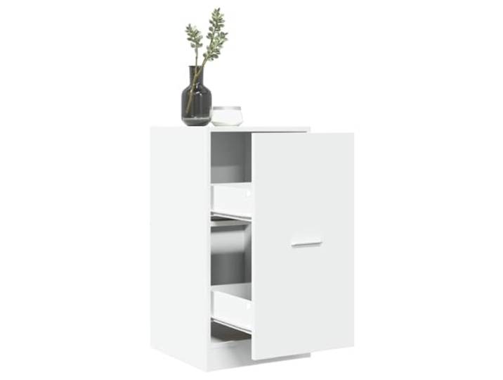 Xolmizyn Apothekerschrank, Weißer Küchenschrank, Holzwerkstoff Kommode, 2 Platzsparend, Mit Metallschienen, Vielseitig einsetzbar, Stabile Wandmontage