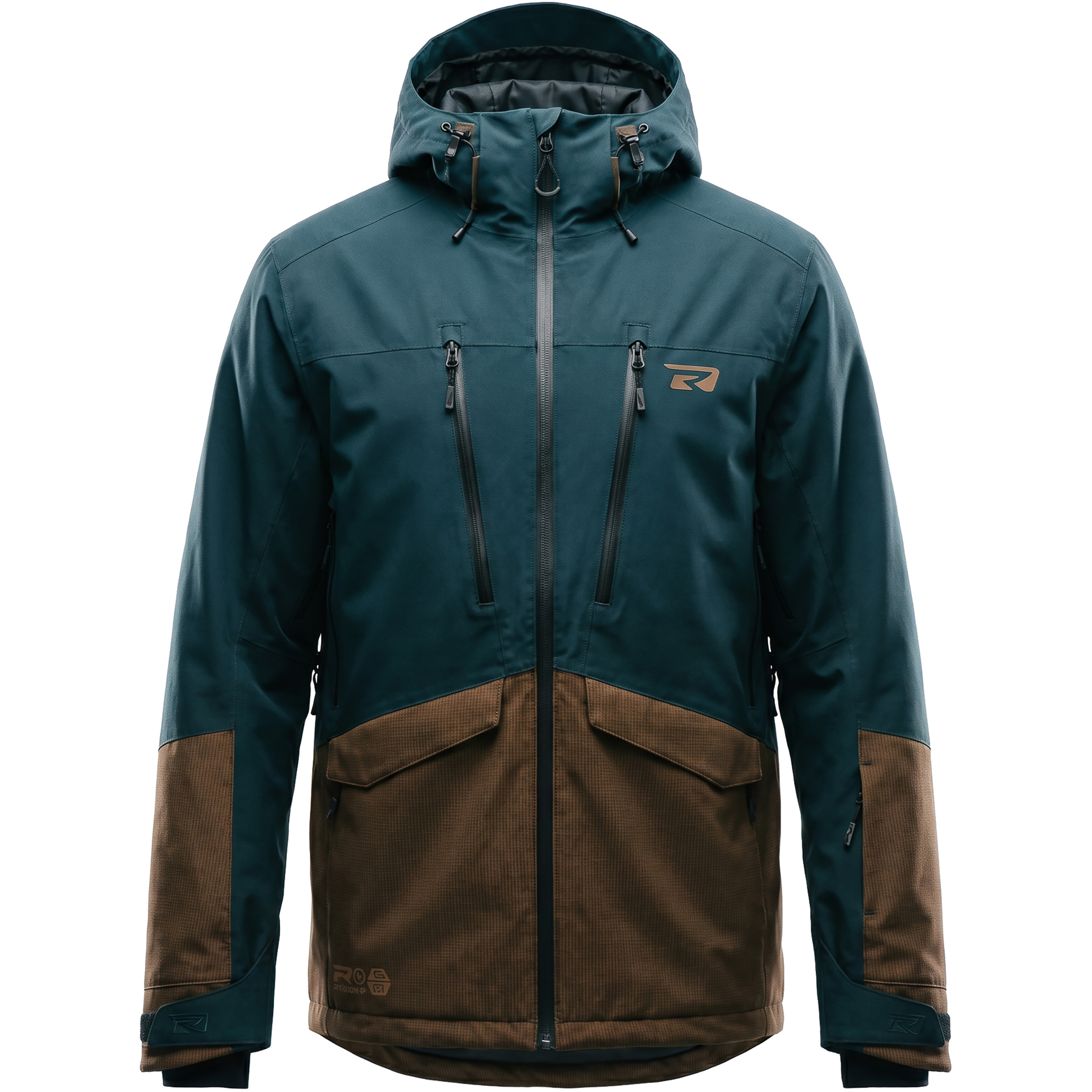 Rehall Cure-R Herren Kunstfaserjacke blau Größe XL Skifahren Winddicht Wasserabweisend