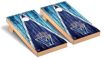 Skip's Garage Villanova Wildcats Triangle Cornhole Board Set