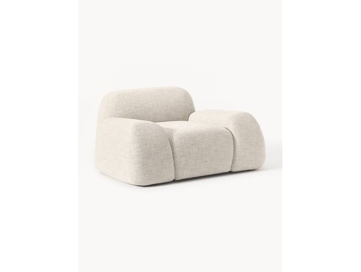 Fauteuil lounge en bouclette Wolke