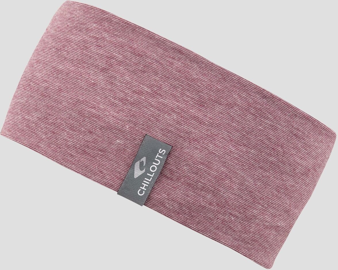 Stirnband CHILLOUTS "Arica Headband", Damen, rosa (rot), Web, Materialmix, meliert, Mützen Stirnband, hautfreundlich, atmungsaktiv, regulierend rot Einheitsgröße