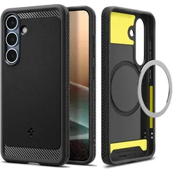 Spigen Rugged Armor Case (Samsung Galaxy S25), Smartphone Hülle, Schwarz