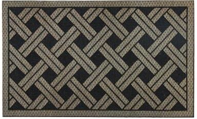 Mohawk Home Interlock Weave Natural Wicker All Weather Recycled Rubber Door Mat