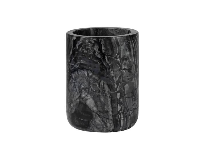 Mette Ditmer - Marble Zahnputzbecher, schwarz / grau