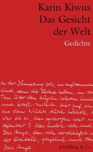 Karin Kiwus - Das Gesicht der Welt - Preis vom 19.10.2026 19:33:35 h