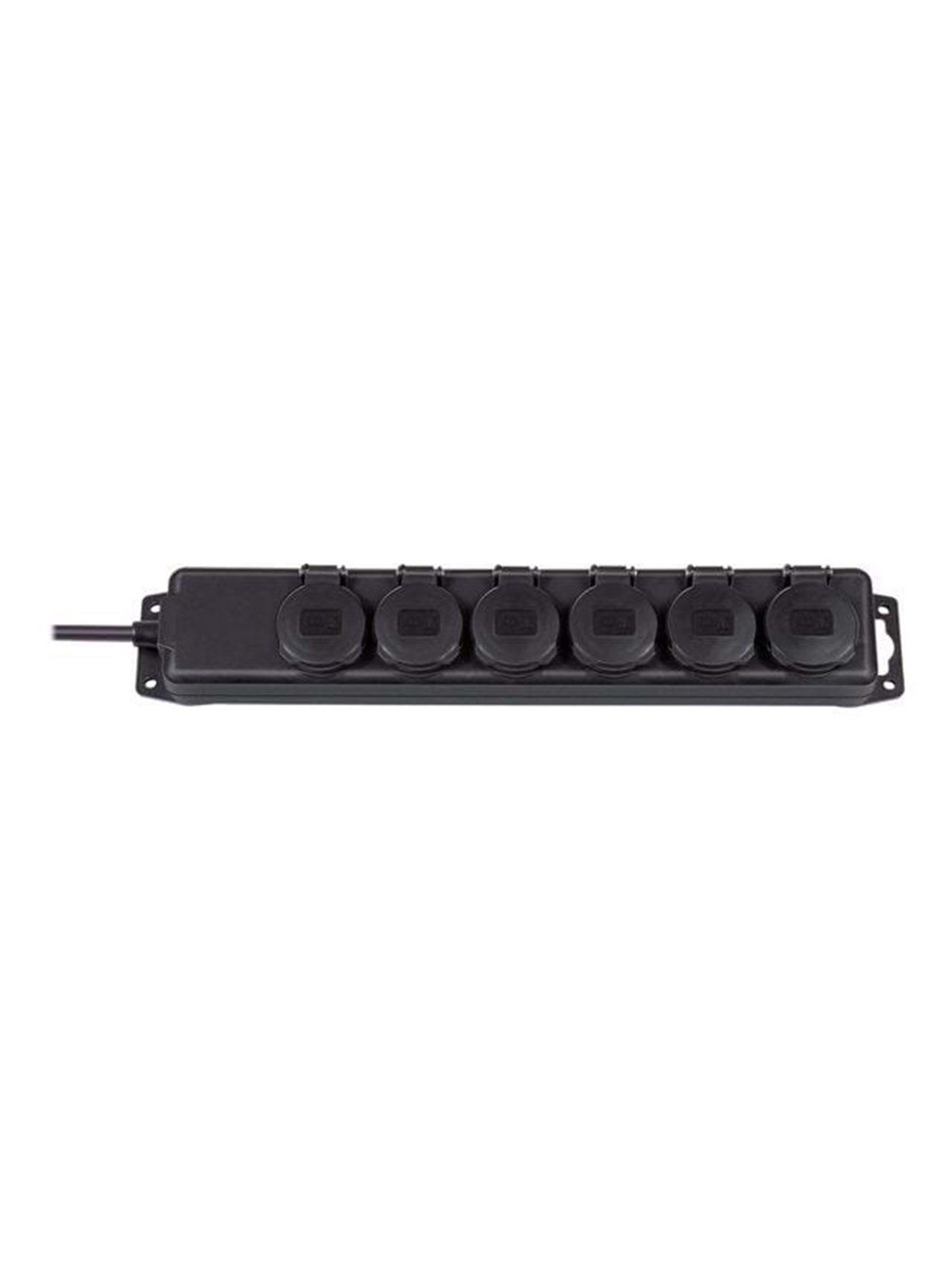 Brennenstuhl Extension socket IP44 6-way black 2m H07RN-F 3G1.5