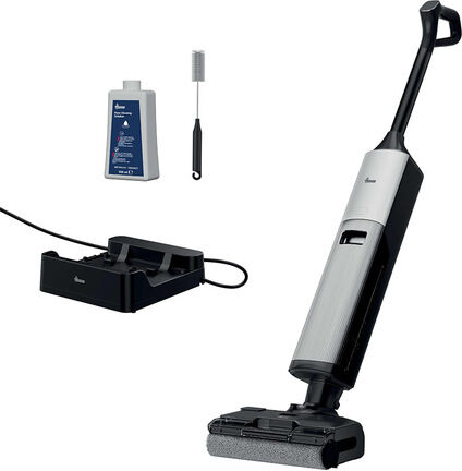 Hoover HW6 Ultra Clean HW600 011 Aspirapolvere verticale Batteria Secco e bagnato Senza sacchetto 0,75 L 220 W Nero, Grigio
