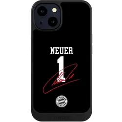 Nivocase Hülle für Apple iPhone 14 Handyhülle NIVOcore Case Schwarz FC Bayern München FCB Manuel Neuer (Apple iPhone 14), Smartphone Hülle, Schwarz