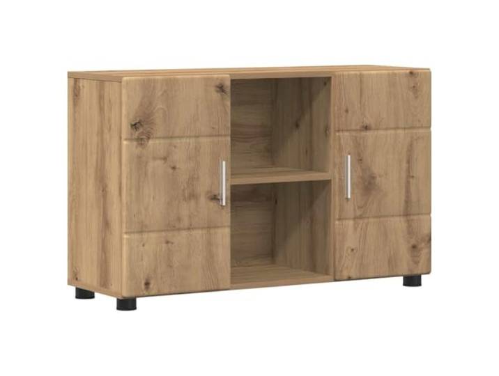 Makastle Sideboard Artisan-Eiche 88,5x30,5x55,5 cm Holzwerkstoff