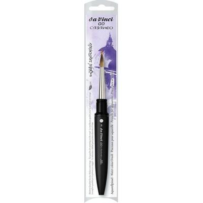 da Vinci Pinsel GO CASANEO Reise-Aquarellpinsel, extralange und nadelfein gebundene Spitze, Größe 8
