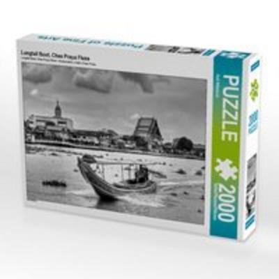 CALVENDO Puzzle Longtail Boot, Chao Praya Fluss 2000 Teile Puzzle quer | 2000 Teile Lege-Größe 90 × 67 cm Foto-Puzzle für glückliche Stunden