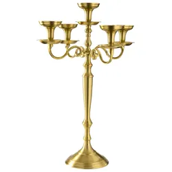 LE COQ PORCELAINE Stylos 5-flammiger goldfarbene Kandelaber h cm 69