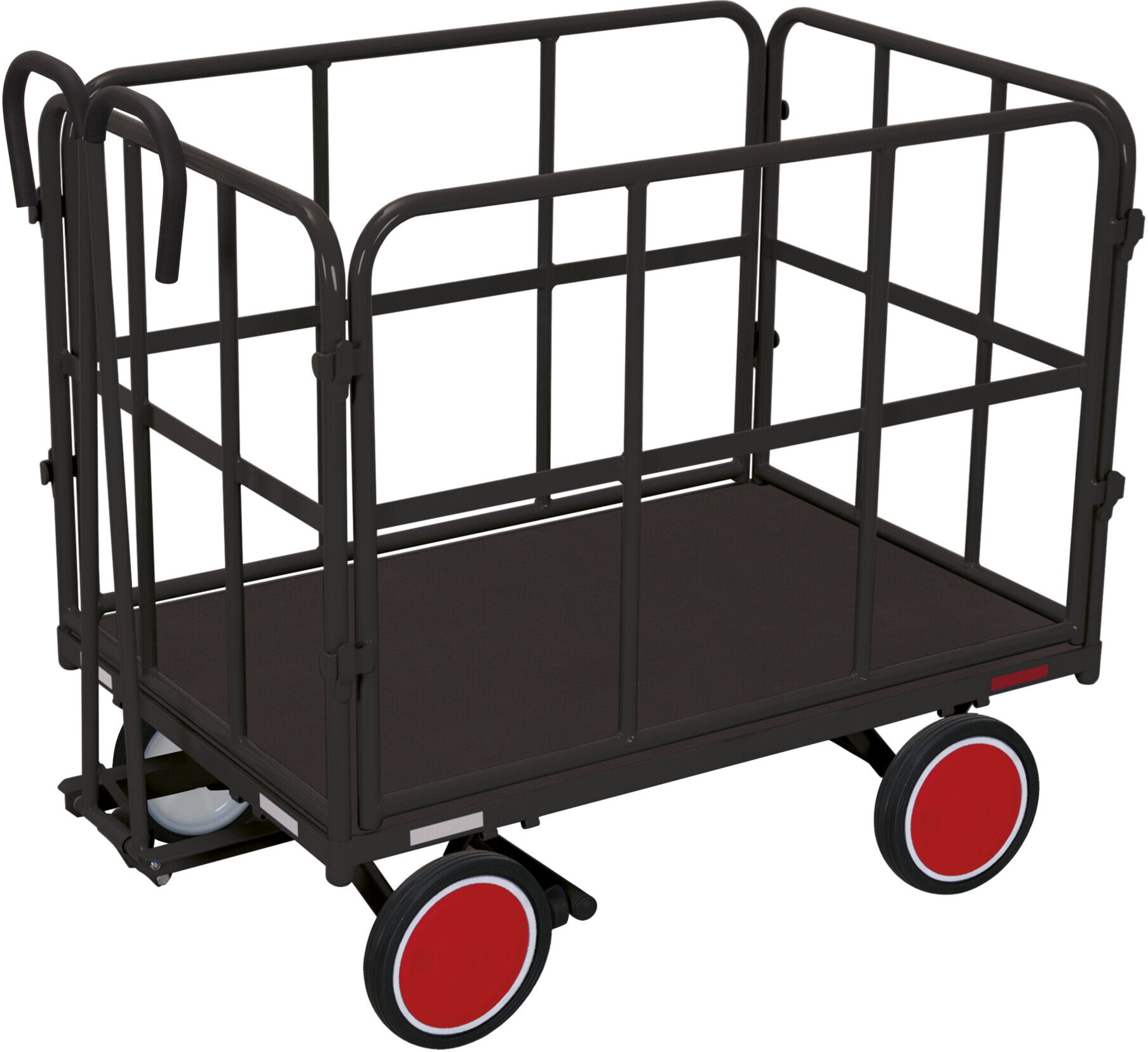 Variofit Handpritschenwagen mit 4 Rohrgitterwänden RAL 7016 (zu-45121/AG)