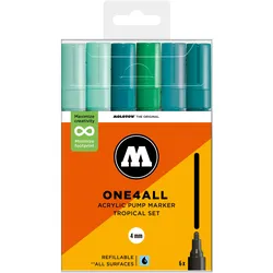 Molotow, Marker, Acrylmarker One4All 227HS Tropical Set (6x)