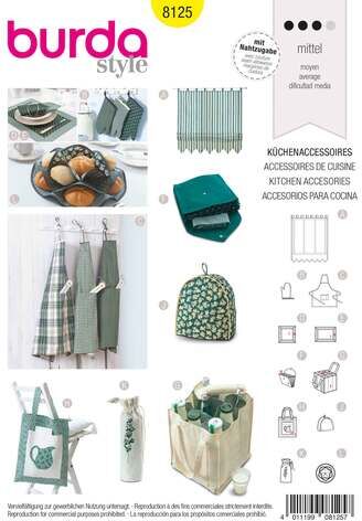 burda Schnitt 8125 "Küchenaccessoires"