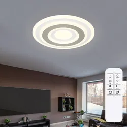 Deckenleuchte Wohnzimmerleuchte LED Fernbedienung Dimmbar Memoryfunktion Rund