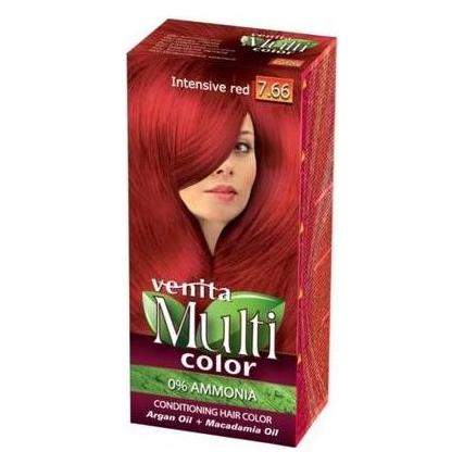 Venita Multicolor Hair Dye 7.66 Intense Red 100Ml (Intensives Rot) (35590001)