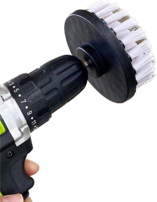 Set borstels voor boormachines wit